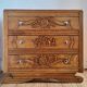 Commode art déco plateau bois, meuble ancien vintage
