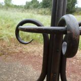 Parrot coat holder in curved wood - Art Nouveau