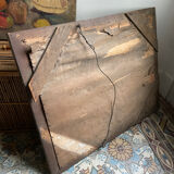 Carved beveled mirror