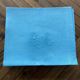 Set of 10 turquoise BL monogram damask napkins