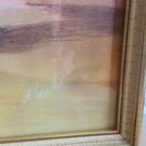 Tableau ancien au bouquet