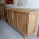 Enfilade 50/60 in solid oak and marquetry.