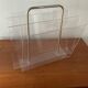 Vintage Plexiglas magazine holders from the 70s and 80s
