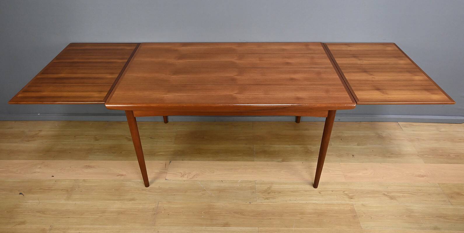 Extendable Teak Table, Dyrlund, Denmark – 1960s