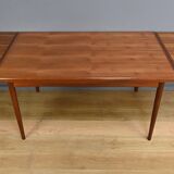 Extendable Teak Table, Dyrlund, Denmark – 1960s