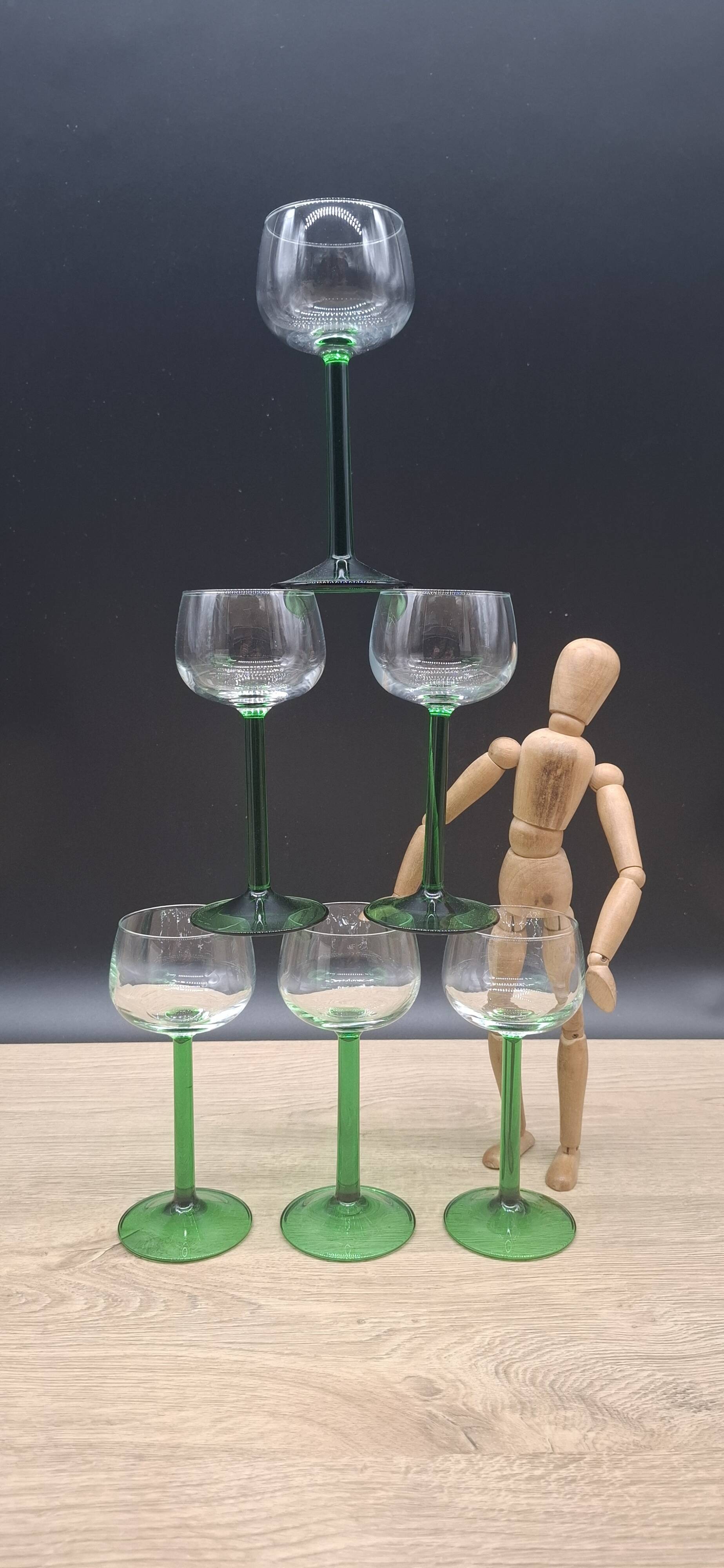 Set of 6 Alsace wine glasses