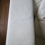 Canapé en cuir blanc