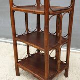 Rattan shelving unit