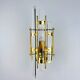 Venini Triedi cut glass wall sconce, circa 1970s, Italy