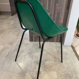 A shell chair by Pierre Guariche for Meurop, green, vintage 1960s