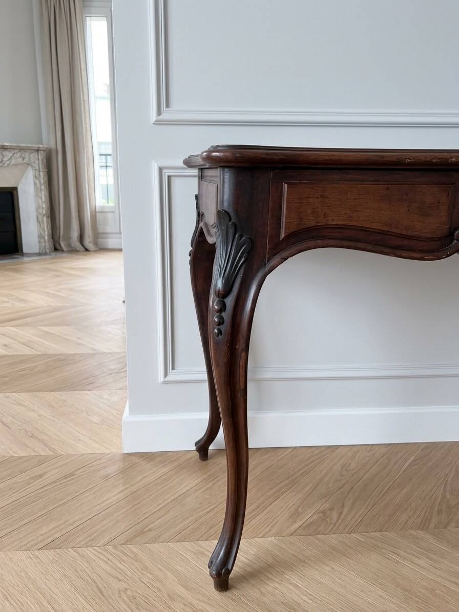 Old Louis XV style wooden console