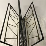Metal black and gold magazine rack