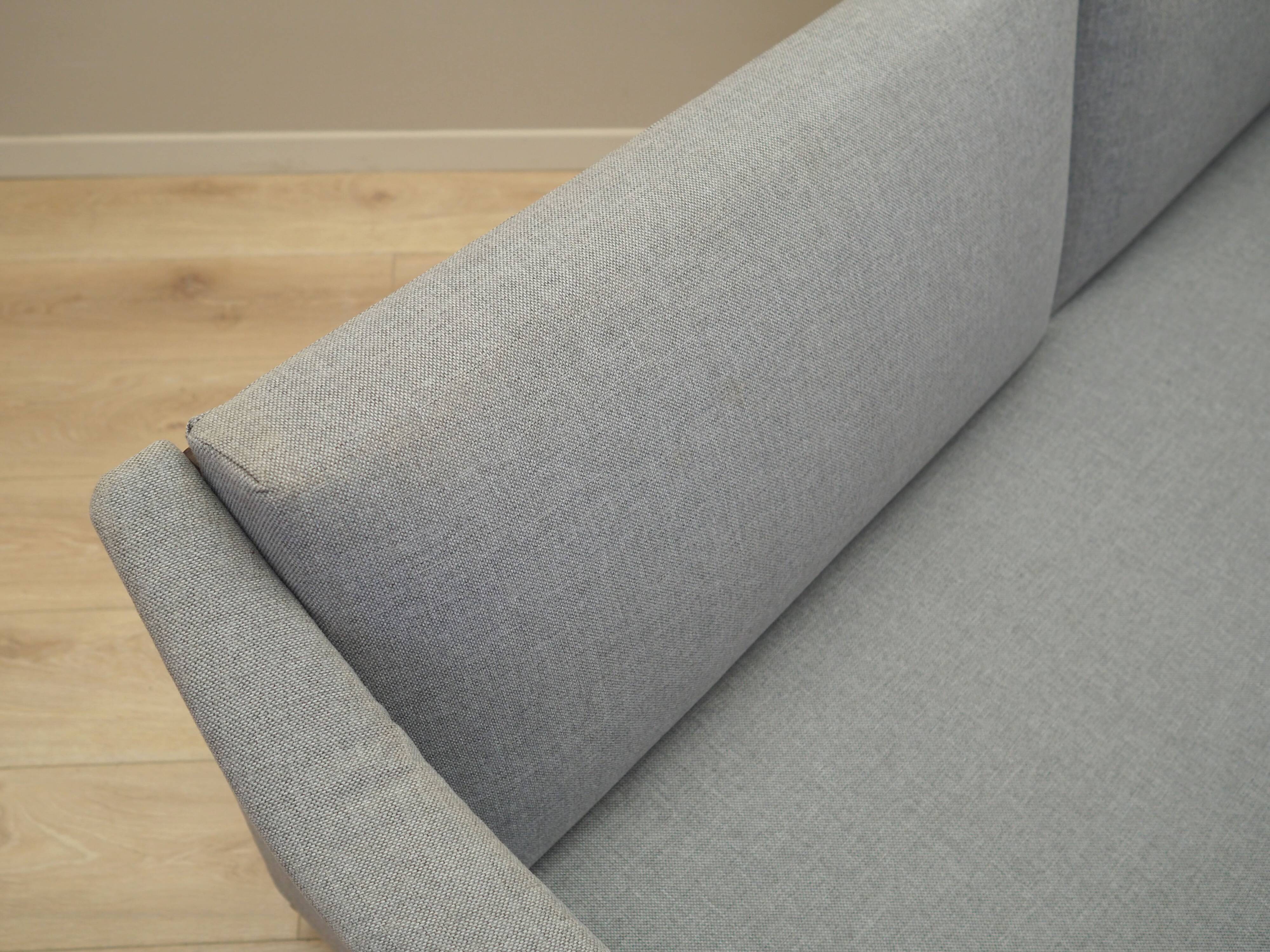 Grey sofa, Danish design, 1960s, produced in Denmark