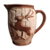 Pichet vintage de St Clément, avec un cerf, français