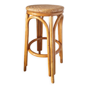 Rattan bar stool