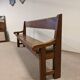 Banc en chêne et châtaignier