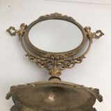 Brass psyche mirror