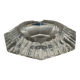 Val St Lambert hexagon ashtray in cut crystal
