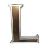 Letter L Brown Pearly iced