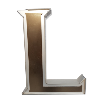 Letter L Brown Pearly iced