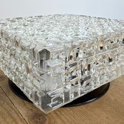Vintage Glass Wall Or Ceiling Light, 1970s