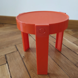 Paire de table de chevet oranges