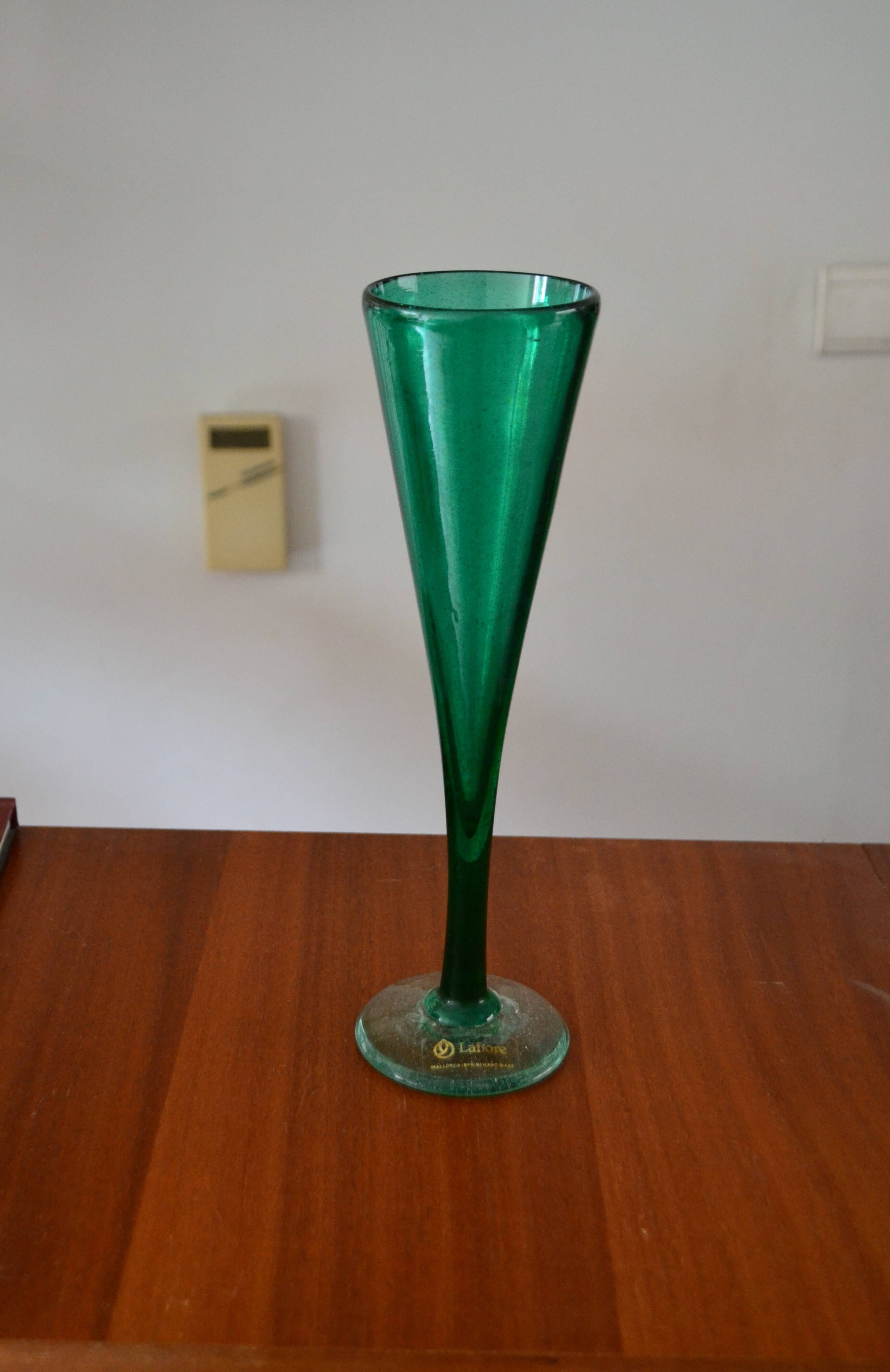 Lafiore Majorca blown glass soliflore vase 27cm