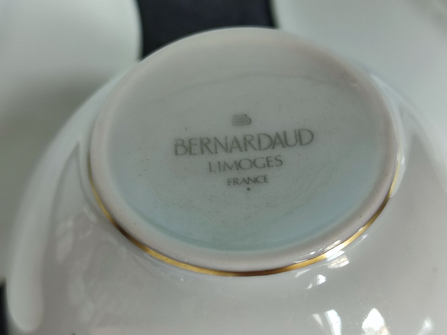 Set of 5 vintage Bernardaud Limoges porcelain cups