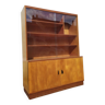 Vintage glass bookcase - Wood