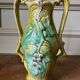 Vase art nouveau en barbotine estampillé