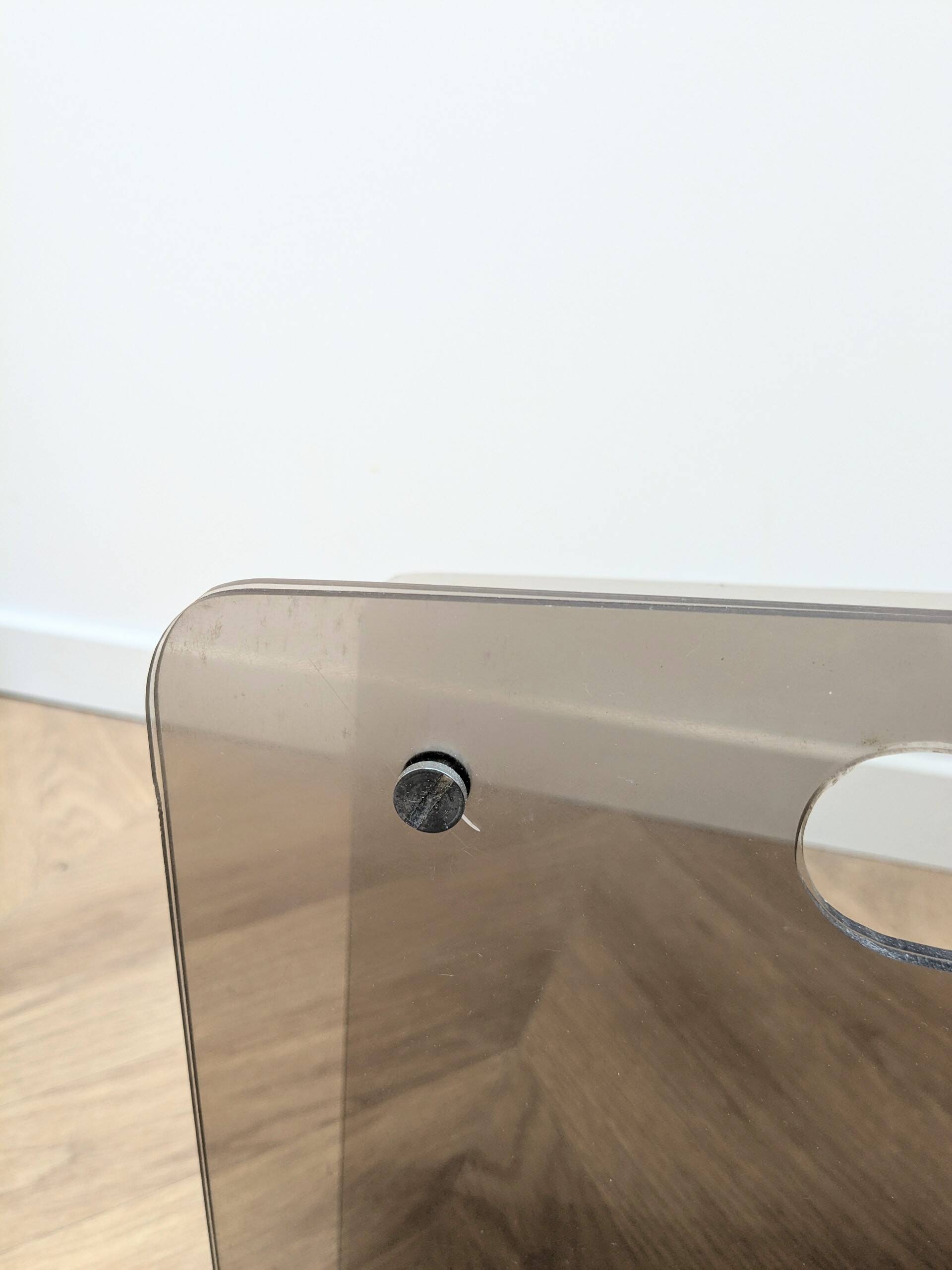 Vintage plexiglass magazine rack