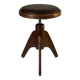 Vintage 60s tripod oak stool
