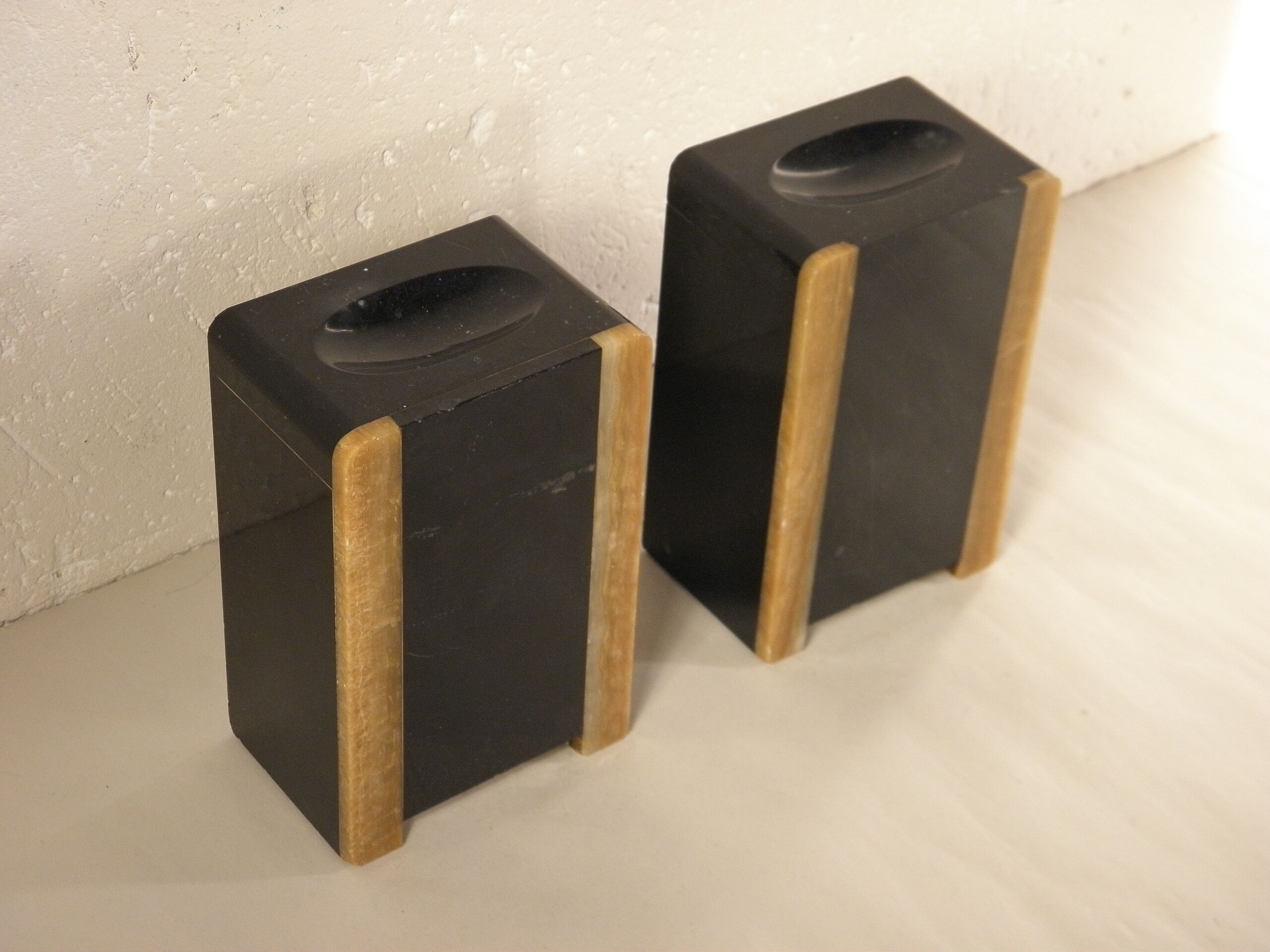 Marble bookends