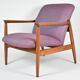 Original restored armchair GFM-64, signed by designer E.Homa, 1960s