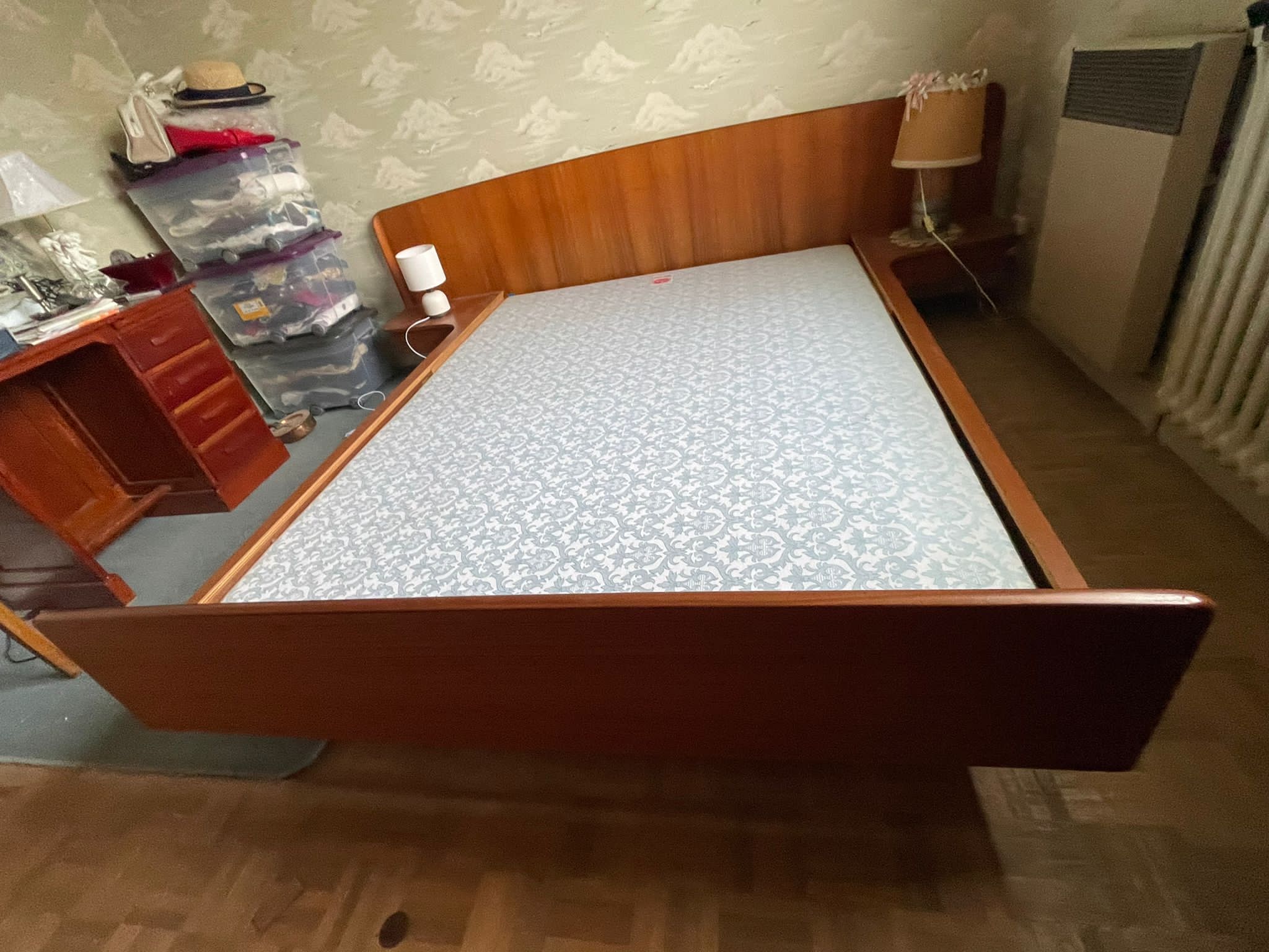 Scandinavian teak bed 60s
