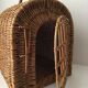 Cage de transport pour chat en rotin