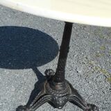 large pedestal table bistro table with marble top 90cm