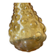 Amber-colored Empoli glass bottle/vase, 1970s