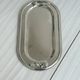 Oval metal stainless steel tray