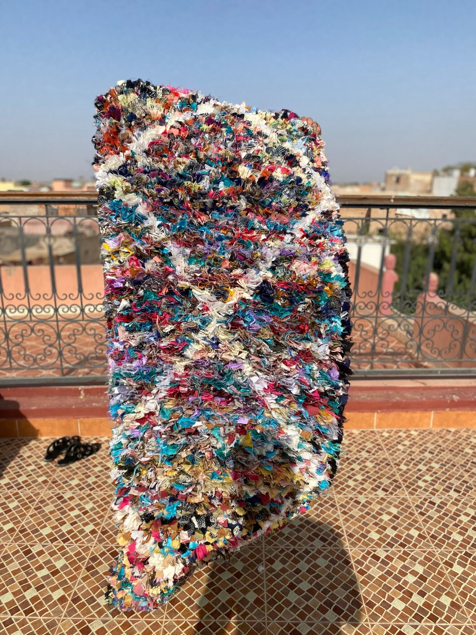 Moroccan carpet boucherouite