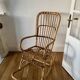 Bamboo and rattan rocking chair