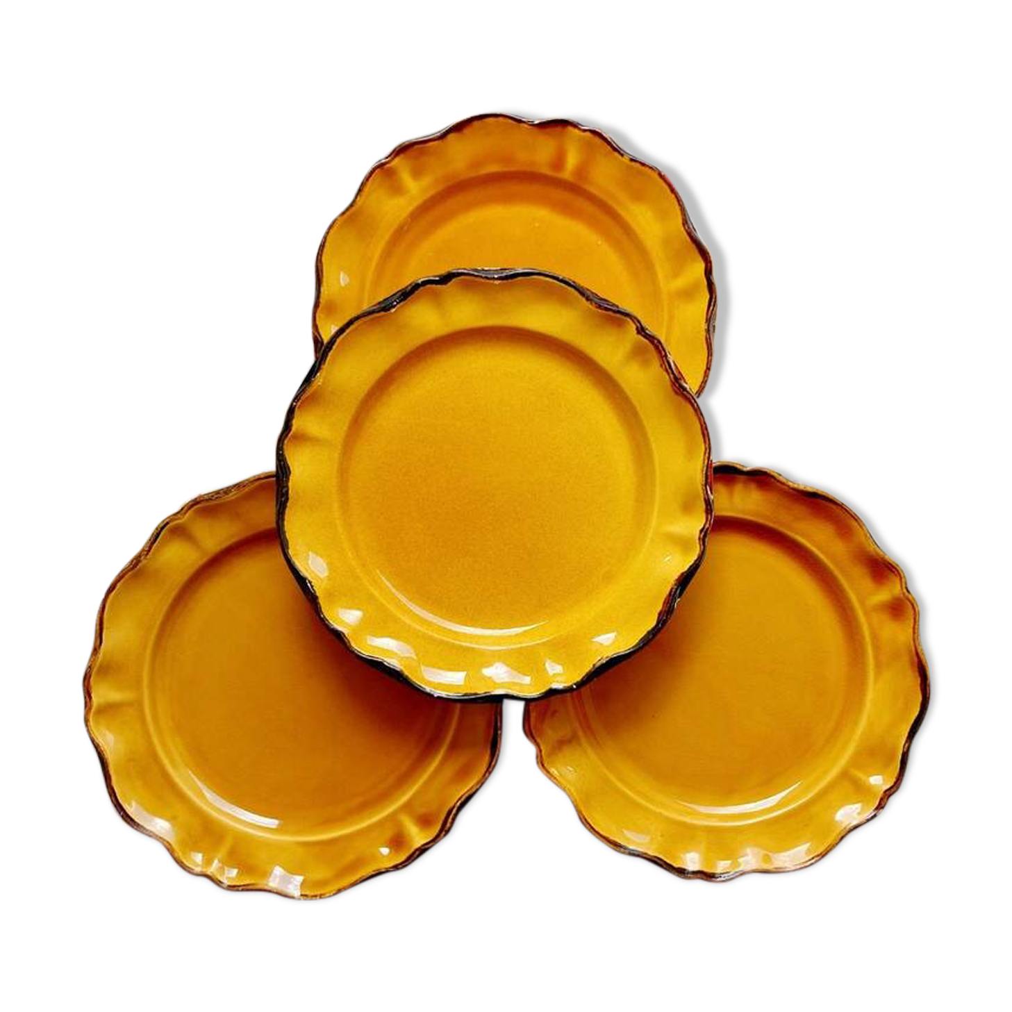 4 dinner plates Les Faïences de Haute Provence
