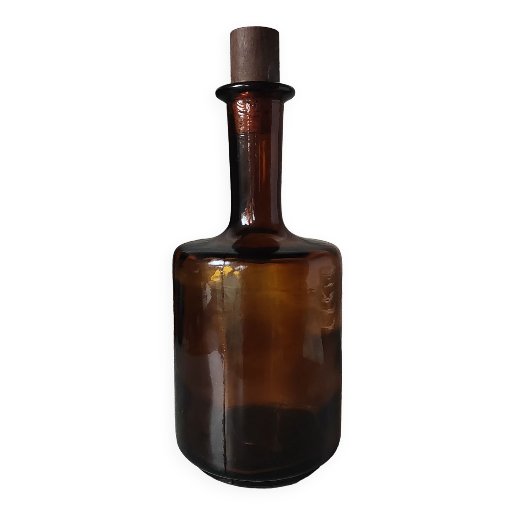 Amber glass bottle