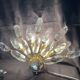 Appliques en cristal et acier doré de Stilkronen modèle Comète - Oscar TARLASCO , 1970s, Set de 2