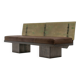 Sculptural Post-Modern Steel Sofa, France 1980s