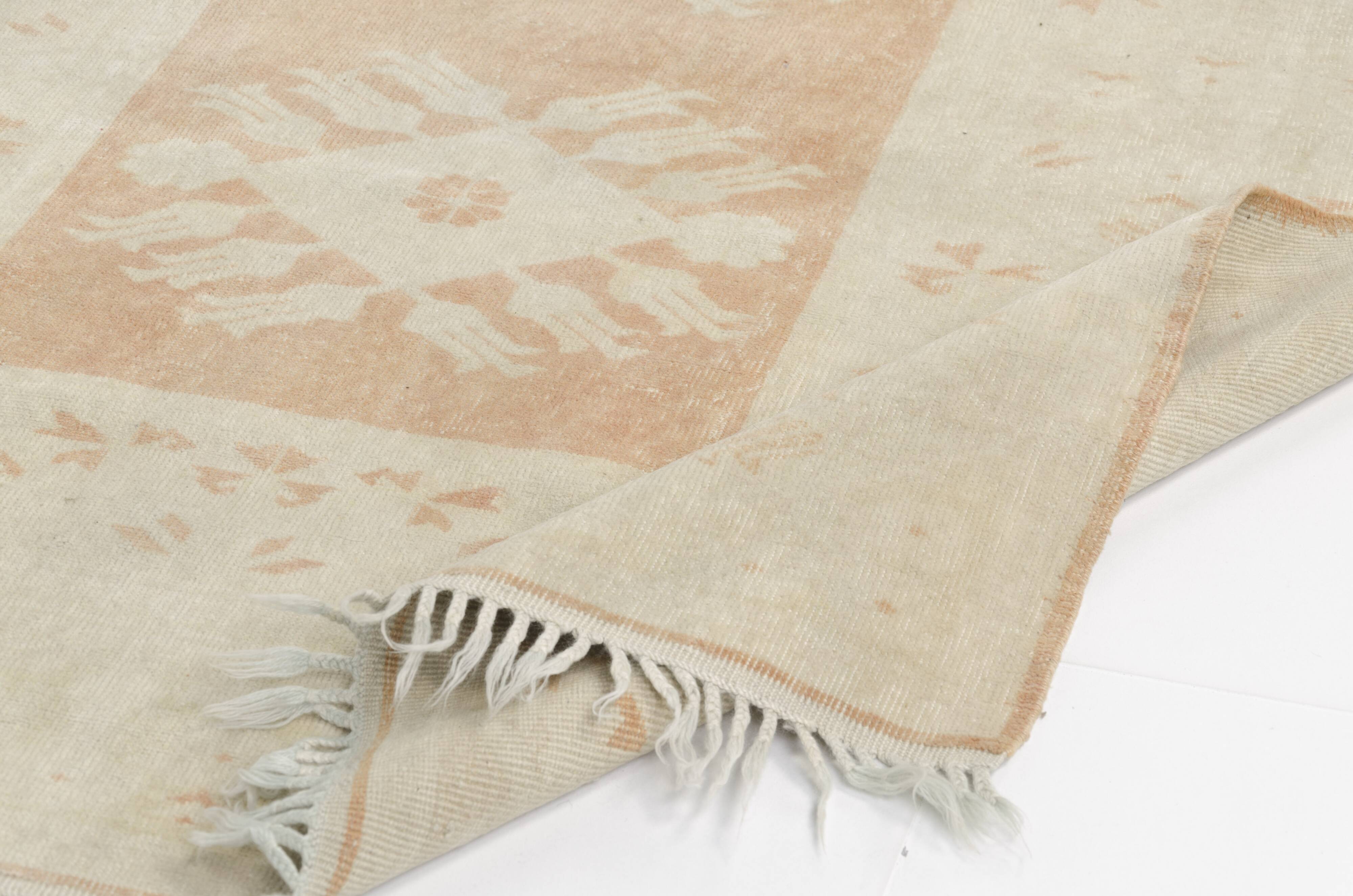 Oushak Anatolian Floral Carpet