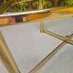 Table basse vintage laiton 1980"