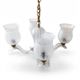 Vintage style Florentine/Hollywood Regency chandelier with 3 lights, 1970s revival 1.