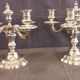 Old silver bronze chandeliers