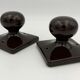 Vintage chestnut hooks porcelain Halga